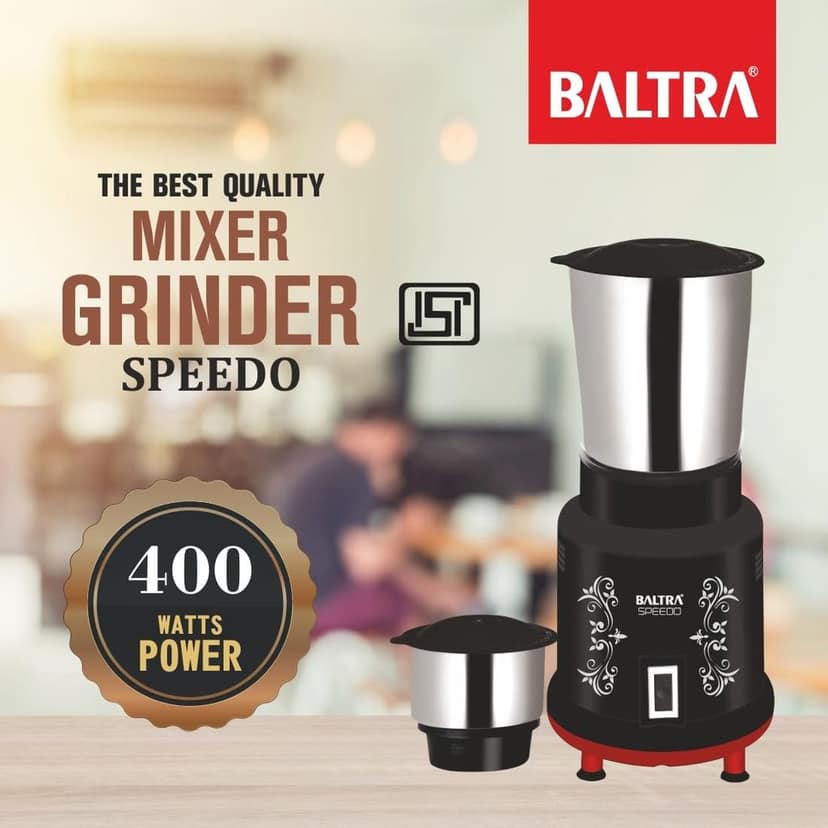 Baltra Mixer Grinder " Speedo" (Black & Red) view 2
