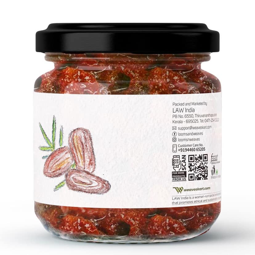 Homemade Dates Pickle- Handmade/Preservative free/Grandma’s Secret Recipe/Kerala Style view 2