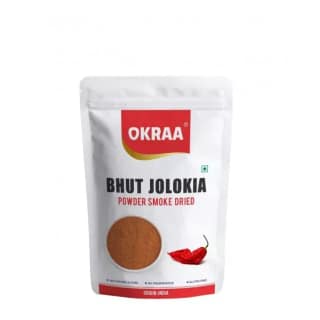 OKRAA Bhut Jolokia Chilli Powder (Smoke Dried) - 200g