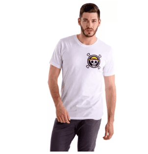 Ikkay Fashion Men Printed Round Neck Reversible Poly Cotton White T-Shirt