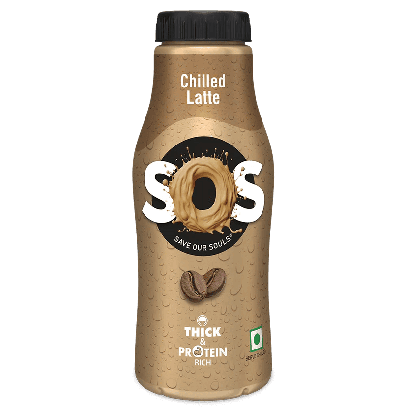 SOS Flavoured Milk || Chilled Latte Coffee || 180 ML