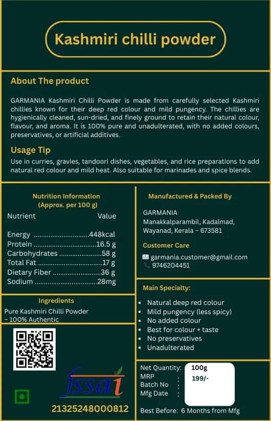 Kashmiri Chilli Powder view 2