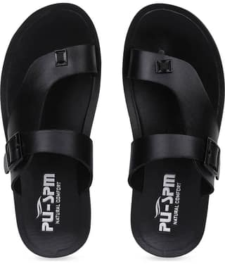 PU-SPM Black Men's Daily Slipper