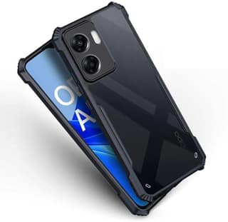 PLUGTECH Slim Shockproof Case | Matte Black Soft | Drop Protection | Precise Cutouts | Premium Mobile Cover for Oppo A57 4G, Oppo A57 5G, Oppo K10 5G, Realme Narzo 50 5G