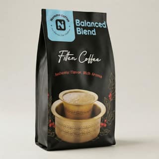 Namma Coffee - Balanced Blend Filter Coffee Powder - 50% Coffee, 50% Chicory | Authentic South Indian Filter Coffee | Freshly Roasted, Strong And Aromatic