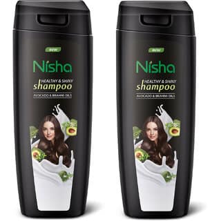 Nisha Healthy Shiny Storng Beautiful Hair Shampoo, 180 ML Pack Of 2
