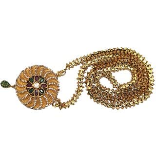 S L GOLD Micro Plated Shruti Doller Chain N26