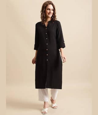 Pistaa - Yellow Cotton Women's Front Slit Kurti ( Pack of 1 )