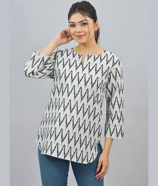 QuaClo Women's Cotton Tunic ( Black )
