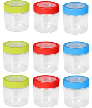 Woolco - Multicolor Plastic Utility Container ( Set of 6 ) - 500