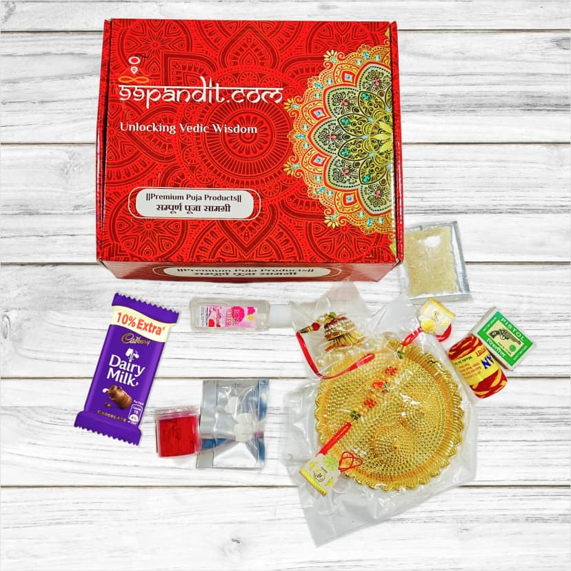 Raksha Bandhan Puja Samagri Kit for Sibling Love and Prosperity