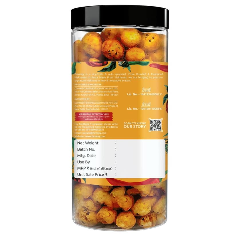 Farmley Peri Peri Makhana Roasted In Olive Oil (2 x 83 g) view 2
