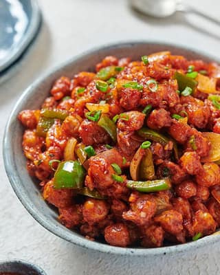 Chilli chaap dry [zero maida]