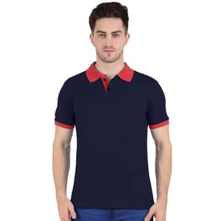T-Shirts for Men Stylish Collar Cotton T-Shirts Half Sleeve Polo T-Shirts for Men Regular Fit Plain Solid Stylish T-Shirt for Men