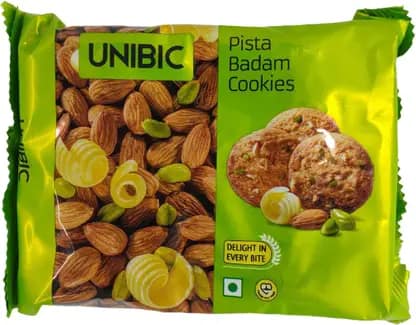 Unibis Almond Pistachio Cookies, 150 G (Pack Of 3)