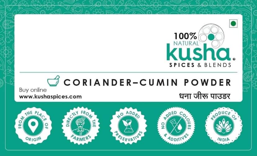 Kusha Spices Coriander Cumin Powder view 2