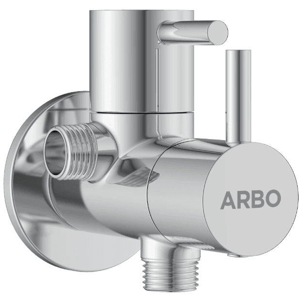 LX-1307 2 Way Angle Valve With Wall Flange view 2