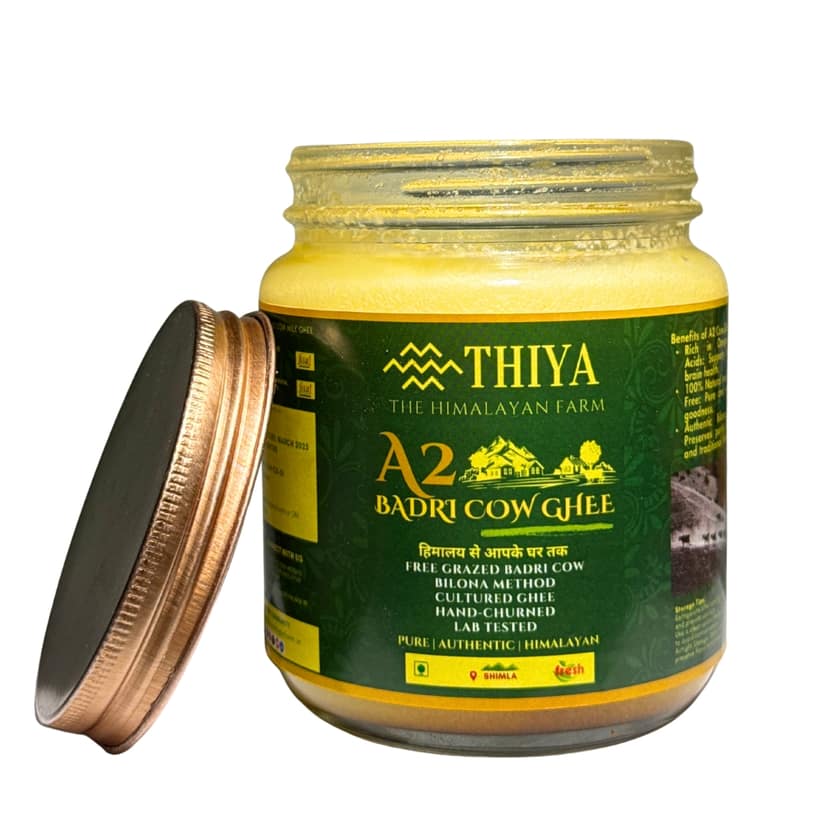 Thiya A2 Badri Cow Ghee (500gm) | Bilona Method | Pure Desi Ghee from Free-Grazing Cows | Himalayan Superfood | Himachal Pradesh view 2