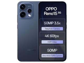 Oppo Reno 15 5G Smartphone, 12GB RAM, 256GB Storage, Elegant Design - Twilight Blue