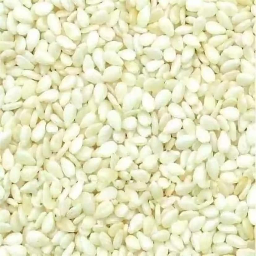 Gunvika Whole Raw White Sesame Seeds Natural White Til - 100 gm view 2