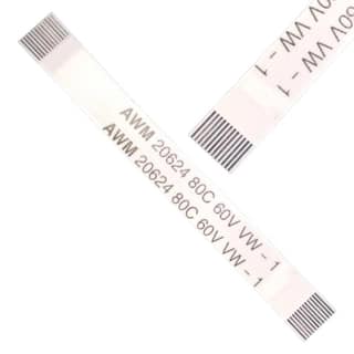 12 Pin 0.5mm Pitch 60mm Same Side Connection FFC Ribbon Flexible Flat Cable