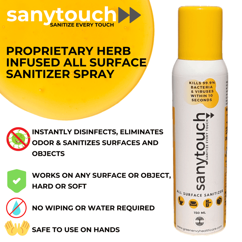 Sanytouch Sanitizer Spray - All surface Disinfectant Spray (150 ml) view 2