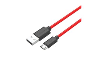Twance TM20R TPE - USB to micro USB fast charging and data transfer Cable, 1 Meter, Red Color - 5 Pieces
