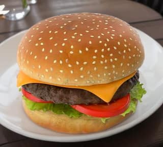 Garden fresh burger + french fries + any mojito