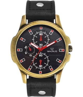 Walrus Andy Black Color Analog Men Watch- WWM-ANDY-020231