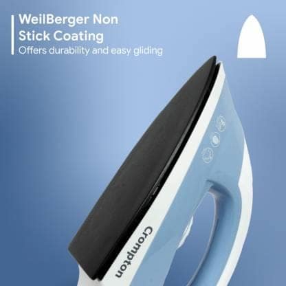 Crompton ACGEI-BRIO 1000 W Dry Iron (SKY BLUE) view 2