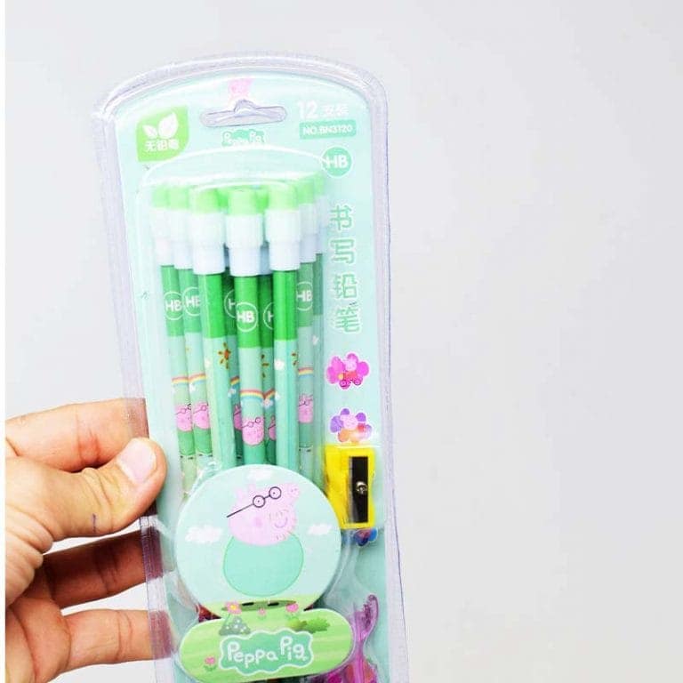 Peppa Pig 12-Piece HB Pencil Set with Sharpener pack of 2 view 2