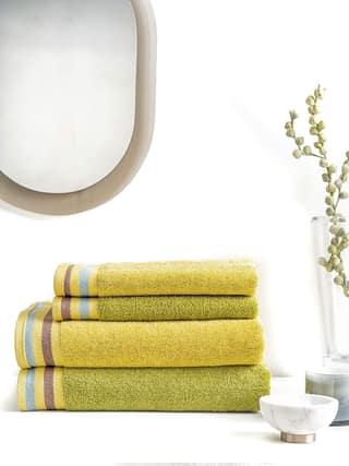 DDecor 100% Cotton 2 Bath Towel + 2 Hand Towel | Plain Dual Color 500TC | Zero Twist with High Absorbency | Perfect for Everyday Use | Zest Collection | 75 CM X 150 CM + 40 CM X 60 CM