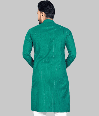 YUG ART - Pink Cotton Blend Men's Regular Kurta ( Pack of 1 )