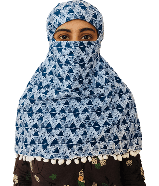 KALY India STYLE FOR EVER Blue Cotton Scarves ( Pack of 1 )