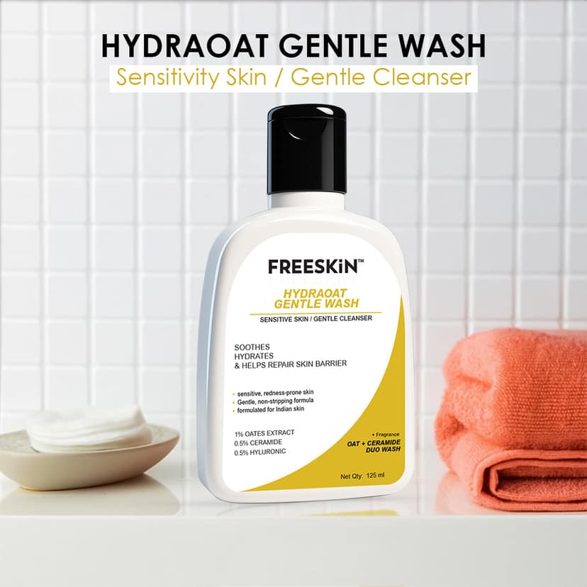 Hydraoat Gentle Face Wash 125ml | Oat-Based Hydrating Cleanser for Sensitive Skin view 2