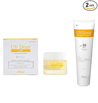 Brinton UV Doux Lip Lightening Balm 8 g & Body Sunscreen gel SPF 50 PA+++ 75 g (2 Items in the set)