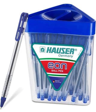 Hauser Eon 0.7Mm Ball Pen Jar Pack Blue Ink, Set Of 50 Ball Pen