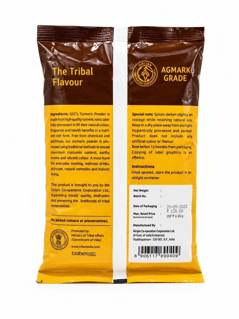 GCC Turmeric Powder Fresh & Pure, Curcumin Rich 200 Gms view 2