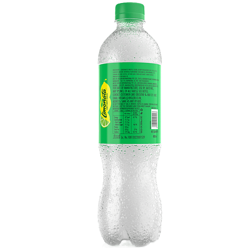 Bisleri Limonata - Limey Minty Cooler, 600 Ml view 2