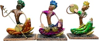 SHAMBHU HANDICRAFTS : FOLK RAJSATHAN MUSICIAN PLAYING MAN HOME AND OFFICE DECOR/ TABLE DECOR/DRAWING ROOM DECOR / GIFT ITEM
