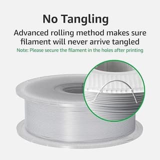 3IDEA Bambu Lab PLA Basic 3D Printing Filament - Jade White, Reusable Spool 1KG