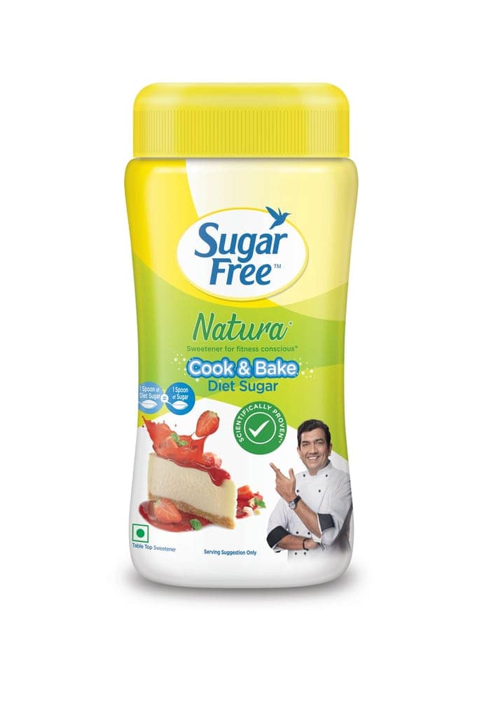 Sugar Free Natura, 220g Jar | Equivalent to Sweetness from 800 gm Sugar |100% Safe| Scientifically Proven & Tested|Sweet like Sugar but with zero calories| view 2