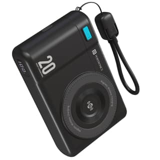 Portronics Power Shutter Air 20K 20000mAh Wireless Power Bank, a high-capacity portable charging solution featuring Qi2.0 magnetic wireless charging technology for secure, cable-free attachment and stable power transfer - Black