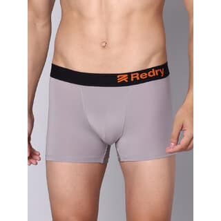 Redry Men's Underwear Anti Bacterial Micromodal Airsoft Trunk (Grey)
