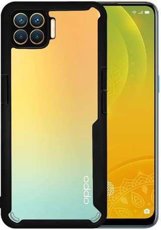 PLUGTECH Slim Shockproof Case | Matte Black Soft | Drop Protection | Precise Cutouts | Premium Mobile Cover for Oppo F17