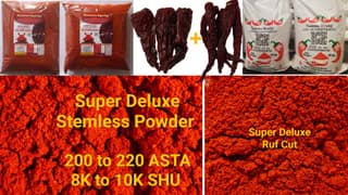 Namma Byadgi's Super Deluxe Red Chilli Powder - 1 KG | Blend of Kashmri and Byadgi Red Chilli | Stemless Red Chilli Powder