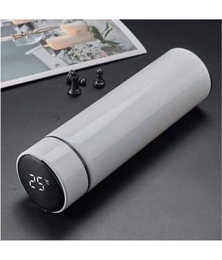 Velbury Led temperature bottle Multicolour 500 mL Steel Water Bottle set of 1