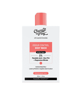 Chemist At Play Odour Control Shower gel Mandelic Acid Body Wash Controls Body Odour, 236ml (Pack of 1)