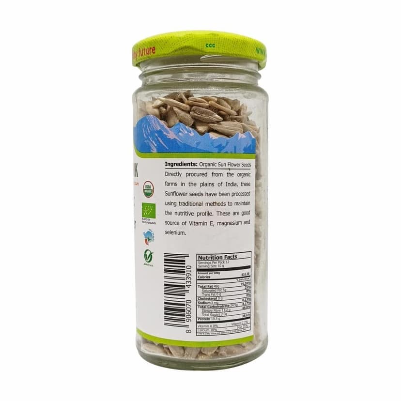 Just Organik Sunflower Seeds 120 gm, 100% Organic view 2