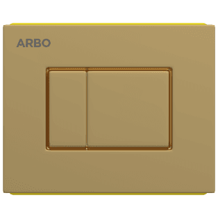 CC-GG-03 Control Plates Square (Glossy Gold) (Compatible With Pneumatic Concealed Cistern CC-01)